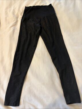 Beyond Yoga Girls' Black Sparkle Leggings